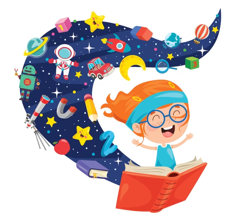 Two Girls working together